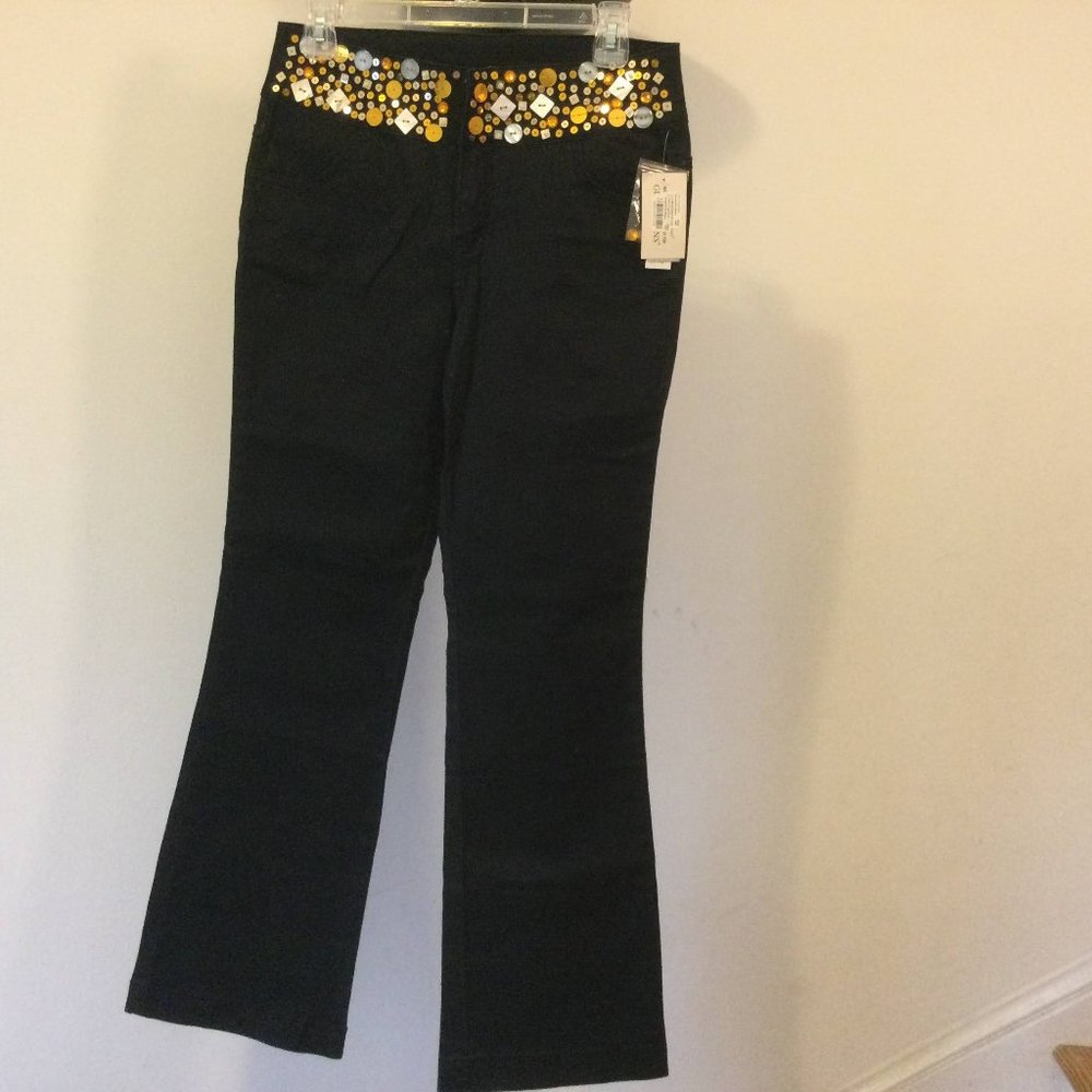 Guess Premium Sequin Waist Flare Jean